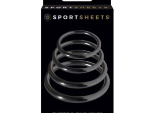 Sportsheets Rubber O-Ring 4-Pack Black - Versatile Lift and Restraint Accessories