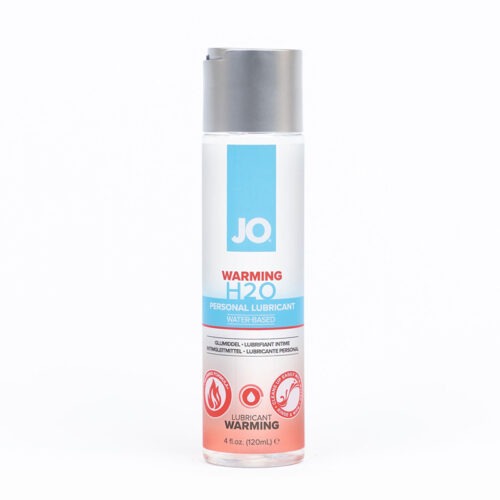 System Jo JO H2O Warming Water-Based Lubricant 4 oz. for Enhanced Sensation and Comfort