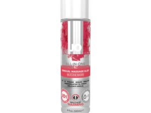System Jo JO All-In-One Sensual Massage Glide Warming 4 oz. – Long-Lasting Silicone-Based Massage Oil