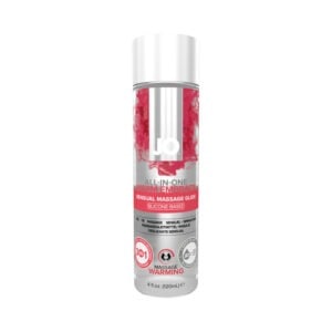 System Jo JO All-In-One Sensual Massage Glide Warming 4 oz. – Long-Lasting Silicone-Based Massage Oil