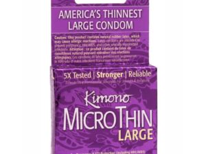 Paradise Marketing Services Kimono Micro Thin Large Condoms (3 Pack)