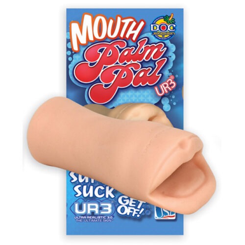 Doc Johnson Palm Pal Ur3 Mouth Masturbator - Realistic Oral Experience
