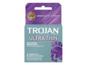 Paradise Marketing Services Trojan Ultra-Thin Lubricated Condoms - 3 Pack