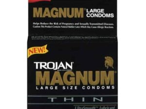 Paradise Marketing Services Trojan Magnum Thin Large Size Condoms with UltraSmooth Lubricant – 3 Pack
