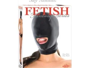 Pipedream Fetish Fantasy Series Spandex Open Mouth Hood Black