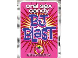 Pipedream BJ Blast Oral Sex Candy Strawberry - Exploding Fizzing & Popping Experience