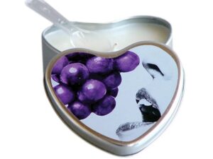 Earthly Body Hemp Seed Edible Massage Candle Grape 4 oz. – Moisturizing and Sensual Multi-Use Candle