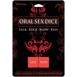 Pipedream Oral Sex Dice (Lick-Suck-Blow-Kiss) - PD8018-02