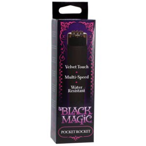 Doc Johnson Black Magic Pocket Rocket Massager Part Number 0951-13-BX