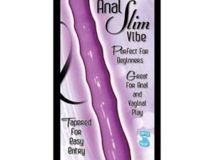 Nasstoys My First Anal Slim Vibe Waterproof (Purple) – 6 Inch Tapered Anal Vibrator with Ridged Design