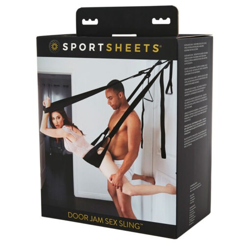 Sportsheets Adjustable Door Jam Sex Sling Black - Part SS32403