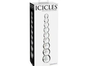 Pipedream Icicles No. 2 Beaded 8.5 Inch Clear Glass Dildo