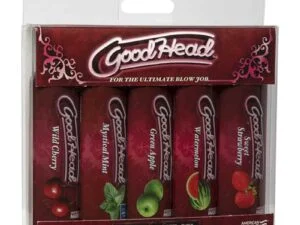 Doc Johnson GoodHead Oral Delight Gel 5 Pack - Assorted Flavors for Tasty Blow Jobs