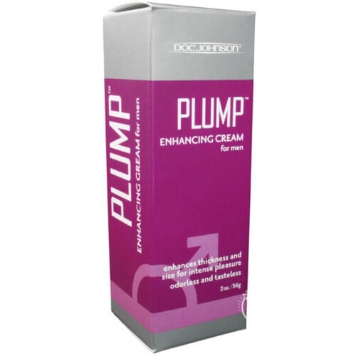 Doc Johnson Plump Enhancement Cream for Men 2 oz – Thicker, Fuller Feel