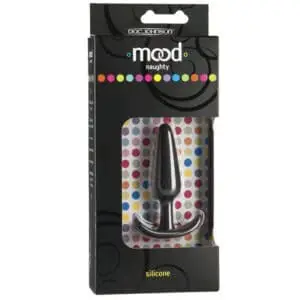 Doc Johnson Mood Naughty Small Black Silicone Butt Plug - Comfortable and Discreet Anal Play Accessory