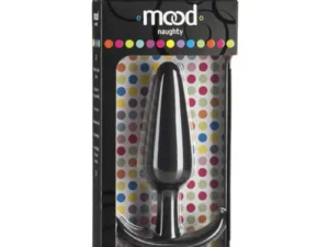 Doc Johnson Mood Naughty Large Black Silicone Butt Plug - 4.5 Inch Anal Plug