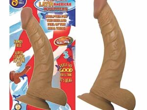 Nasstoys Latin American Whopper Dong with Balls - 8 Inch Flexible Real Skin Design