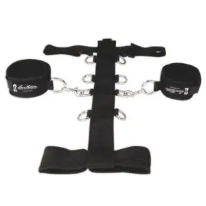 Electric EEL Inc. Lux Fetish 3-Piece Adjustable Neck & Wristraint Set in Black