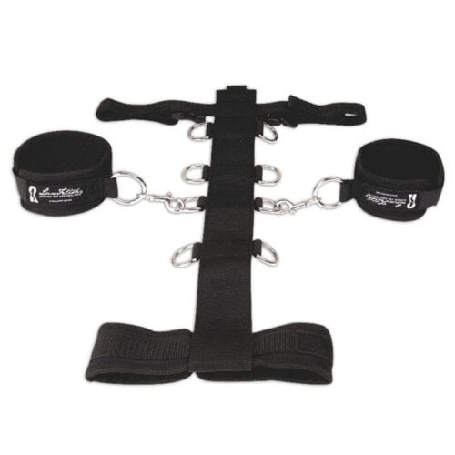 Electric EEL Inc. Lux Fetish 3-Piece Adjustable Neck & Wristraint Set in Black