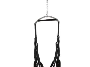 Electric EEL Inc. Lux Fetish Fantasy Swing Black – Versatile Adjustable Doorway Sex Swing