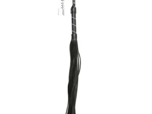 Sportsheets Sex & Mischief Jeweled Flogger Black - 30 Inch Playful BDSM Accessory