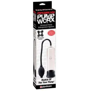 Pump Worx Rookie of the Year Pump Clear/Black by Pipedream – Enhance Your Performance and Confidence
