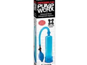 Pipedream Pump Worx Beginner's Power Pump Blue with Quick-Release Valve