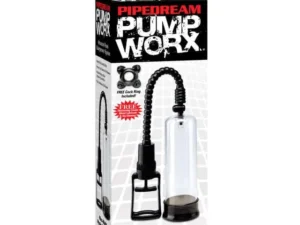 Pump Worx Max-Width Penis Enlarger Pump by Pipedream – Clear and Black