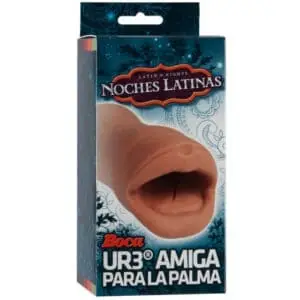 Doc Johnson Noches Latinas Ur3 Palm Pal Mouth - Realistic Caramel-Colored Masturbator