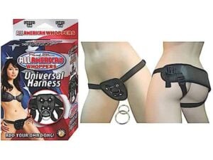 Nasstoys All American Whoppers Universal Harness (Black) - Adjustable Fit for Any Dong