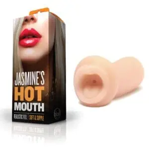Blush X5 Men Jasmine's Hot Mouth Oral Stroker Beige – Realistic 5.5-Inch Male Masturbator