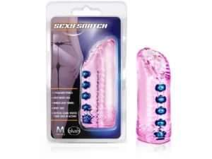 Blush M for Men Sexy Snatch Vagina Stroker Pink - Realistic Pleasure Sleeve with Pleasure Beads