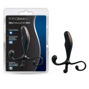 Blush Performance ProStimulator VX1 Prostate Massager Black - Hands-Free & Flexible Design
