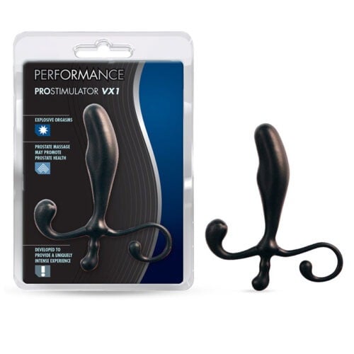 Blush Performance ProStimulator VX1 Prostate Massager Black - Hands-Free & Flexible Design