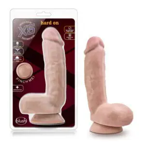 Blush X5 Hard On 8.5 Inch Realistic Dildo with Suction Cup and Balls