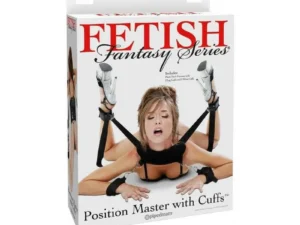 Pipedream Fetish Fantasy Series Adjustable Position Master with Cuffs in Black