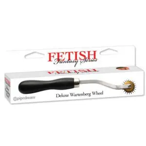 Pipedream Fetish Fantasy Series Deluxe Wartenberg Wheel Silver/Black - Sensory Play Tool