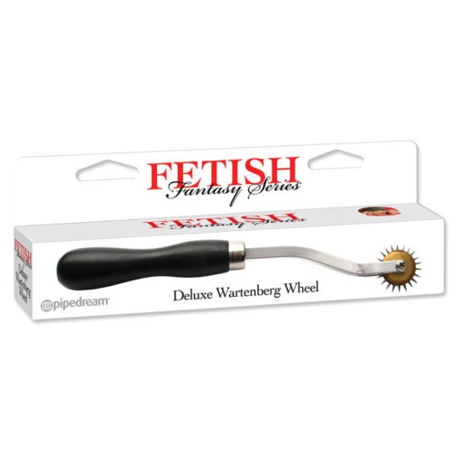 Pipedream Fetish Fantasy Series Deluxe Wartenberg Wheel Silver/Black - Sensory Play Tool