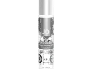 System Jo All-In-One Sensual Massage Glide 1 oz. - Fragrance-Free Silicone-Based Lubricant