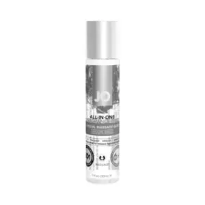 System Jo All-In-One Sensual Massage Glide 1 oz. - Fragrance-Free Silicone-Based Lubricant