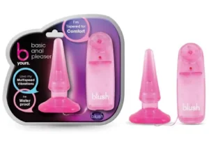 Blush B Yours Basic Anal Pleaser Remote-Controlled Vibrating Anal Plug in Pink