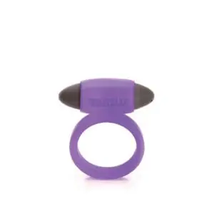 Tantus Vibrating Super Soft C-Ring Purple – Comfortable Silicone Cock Ring for Extended Pleasure
