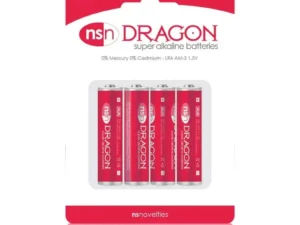 New Sensations Novelties Inc. Dragon Alkaline AA Batteries (4 Pack)