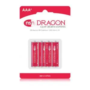 New Sensations Novelties Inc. Dragon Alkaline AAA Batteries (4 Pack)