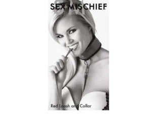Sportsheets Sex & Mischief Adjustable Red Leash & Collar Set - SS10049