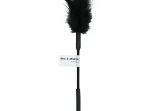 Sportsheets Sex & Mischief 13-Inch Black Feather Tickler – Soft Turkey Feather Sensory Tool