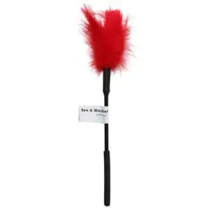 Sportsheets Sex & Mischief 13-Inch Red Feather Tickler (Part No. SS10072)