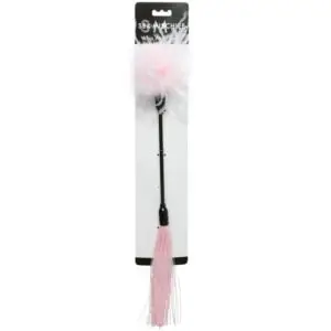 Sportsheets Sex & Mischief Whip & Tickle Pink/White – Dual-Action Erotic Toy for Playful Intimacy