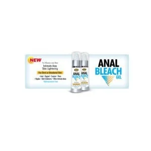 Body Action Anal Bleach Gel - 1 oz for Intimate Skin Lightening - Hydroquinone-Free