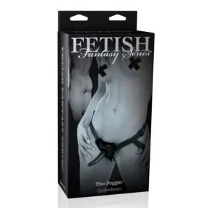 Pipedream Fetish Fantasy Series The Pegger 5 inch Dildo & Strap-On Harness Set in Black